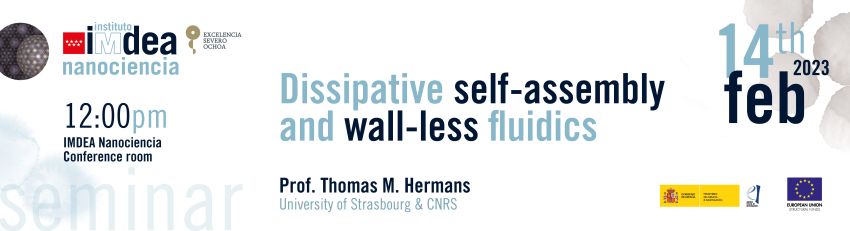 Dissipative Self-assembly and Wall-less fluidics